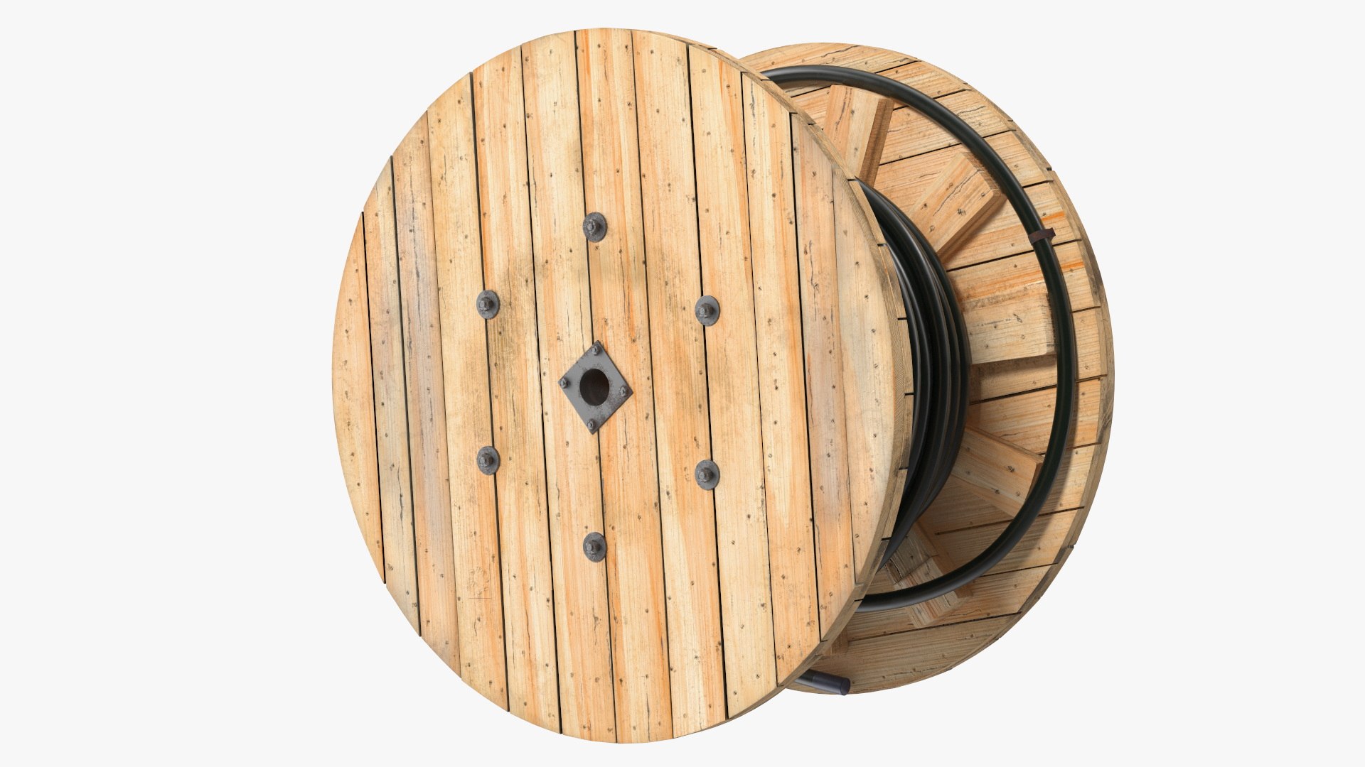 3D Wooden Cable Reel with Cable model https://p.turbosquid.com/ts-thumb/uW/XMxyir/pE/woodencablereelwithcable3dmodel007/jpg/1723763348/1920x1080/fit_q87/48edd2f8529ecf3458d35d7227f5508266f3fc84/woodencablereelwithcable3dmodel007.jpg