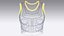 Girls Chest Cut Out keyhole Zip Crop Top