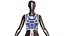 Girls Chest Cut Out keyhole Zip Crop Top