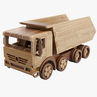 Wooden Dump Truck Toy