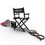 director chair accessories 3 3d model