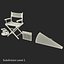 director chair accessories 3 3d model