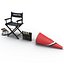director chair accessories 3 3d model