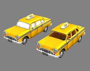 3D taxi car model