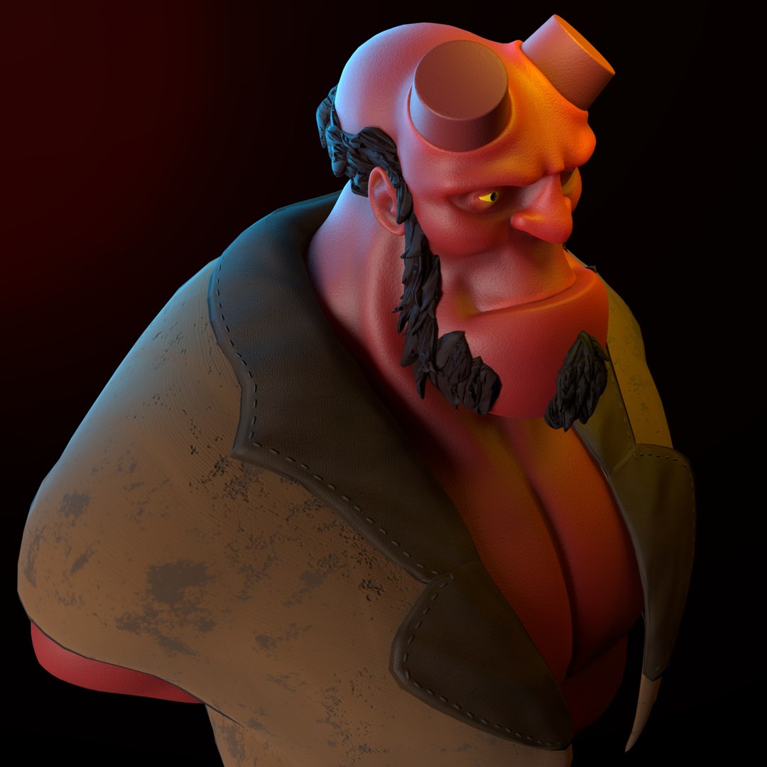 HellBoy Fan-art 3D Model - TurboSquid 1999603
