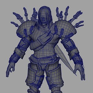 3d model warrior demonstalker