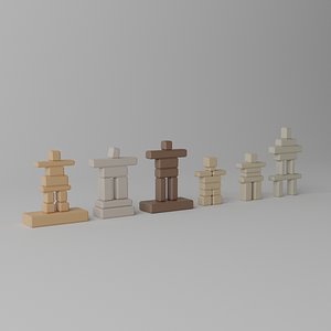 Cartoon Canadian Inukshuks Collection