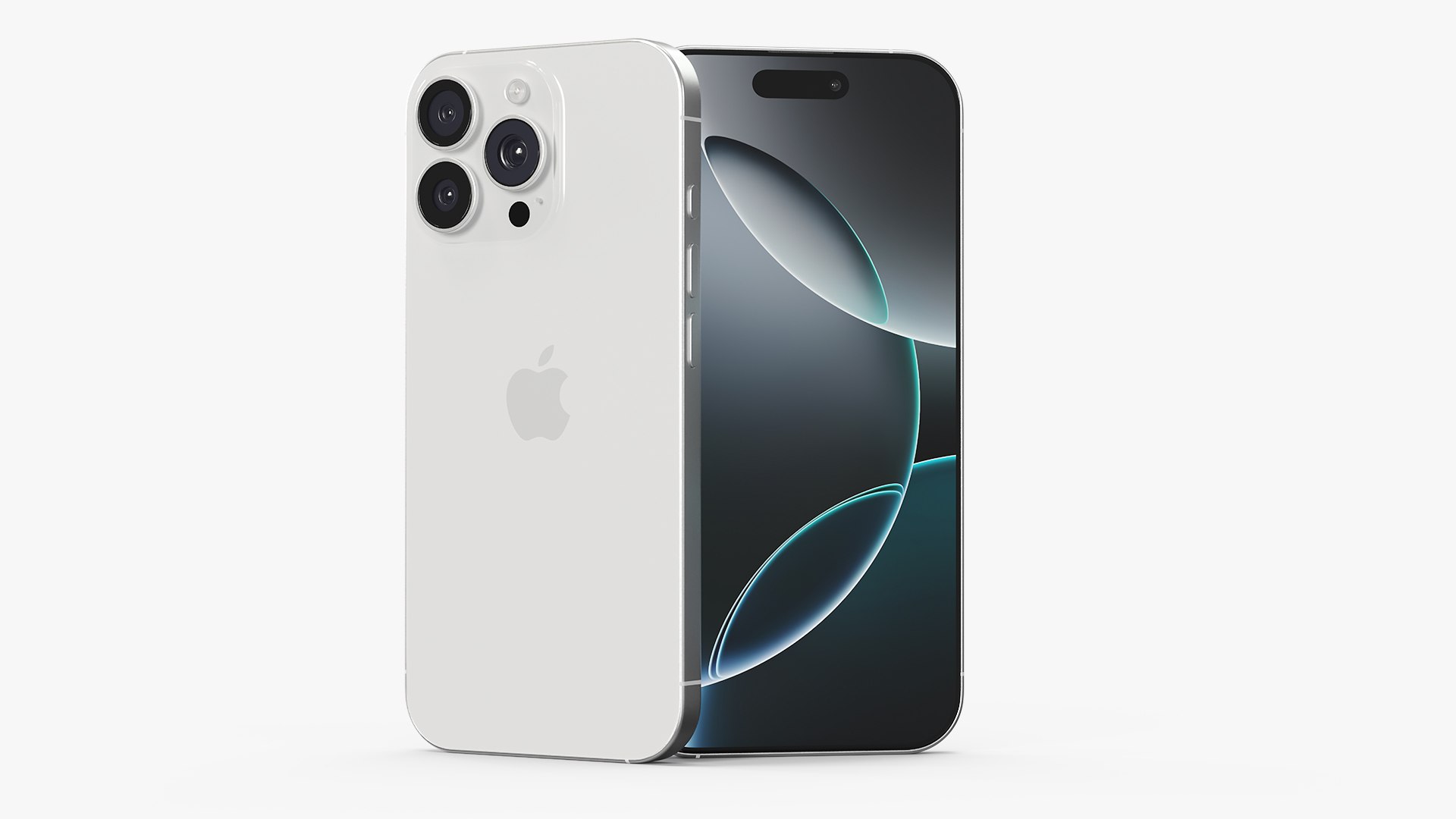 Apple IPhone 16 Pro White Titanium 3D model preview