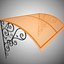 Wrought Iron Awning 7