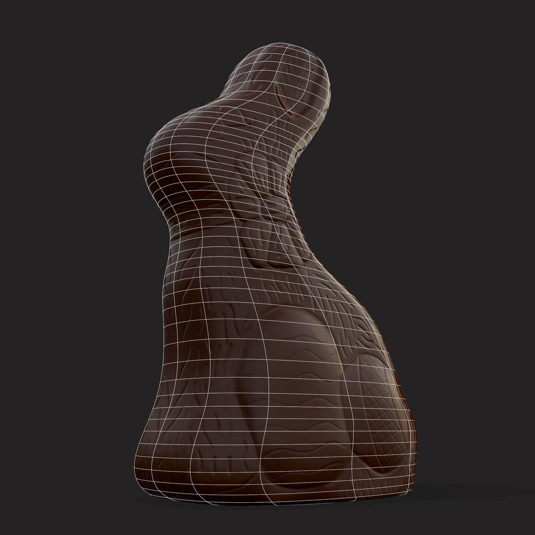 3D Chocolate Bunny - TurboSquid 1884019