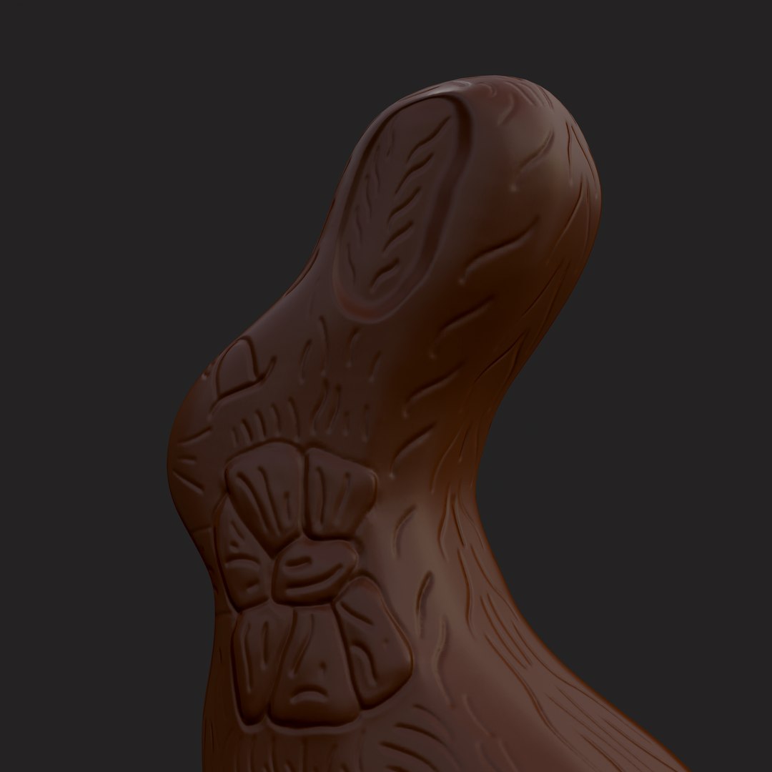 3D Chocolate Bunny - TurboSquid 1884019