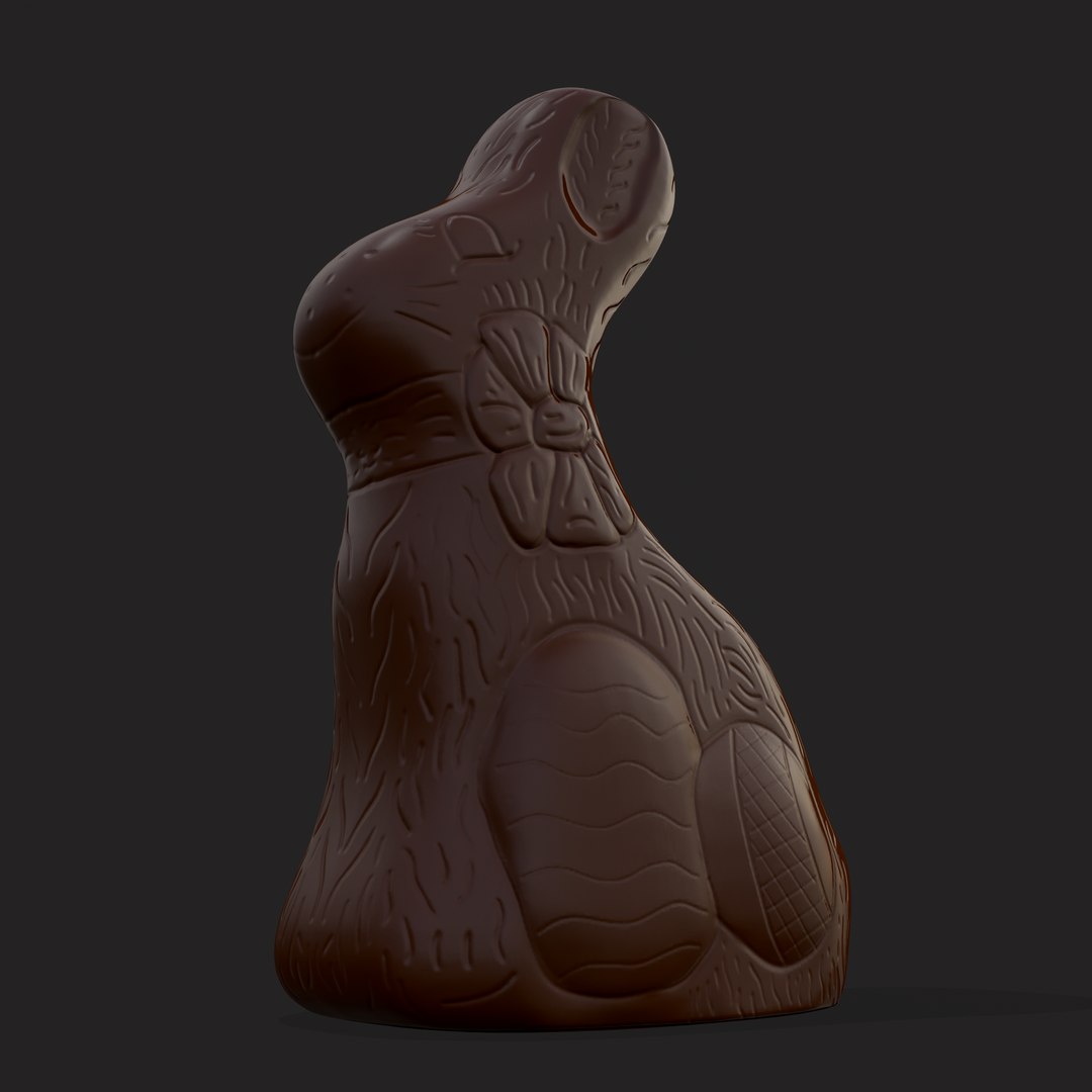 3D Chocolate Bunny - TurboSquid 1884019