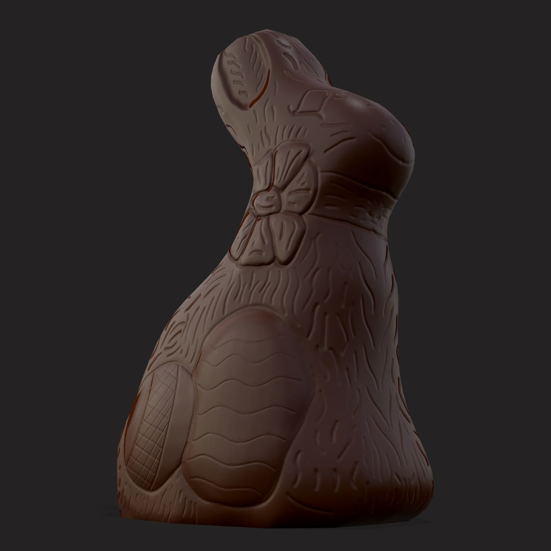 3D Chocolate Bunny - TurboSquid 1884019