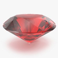 Round Brilliant Cut Ruby