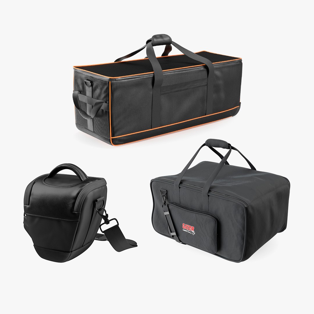 Lighting Bags Collection 2 3D model preview