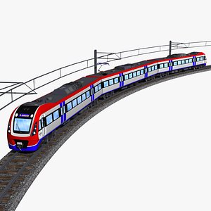 bombardier class 4000 - adelaide metro - electric passenger train 3D model