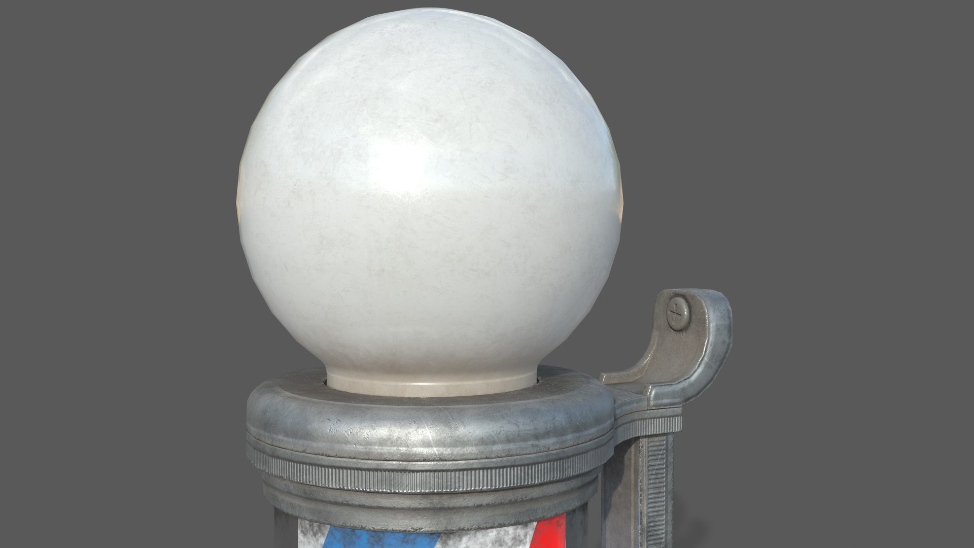 Barber Shop Pole PBR Model - TurboSquid 2172416