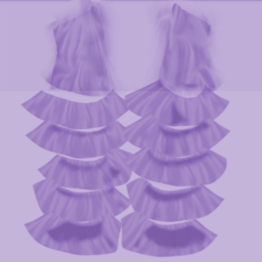 3D Ruffle One Shoulder Mini Dress - TurboSquid 1901108