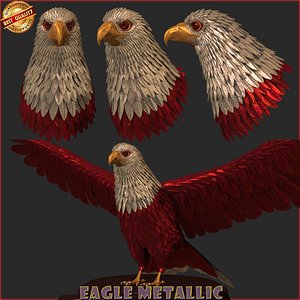3D eagle metallic