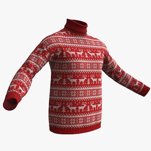 3D christmas sweater model