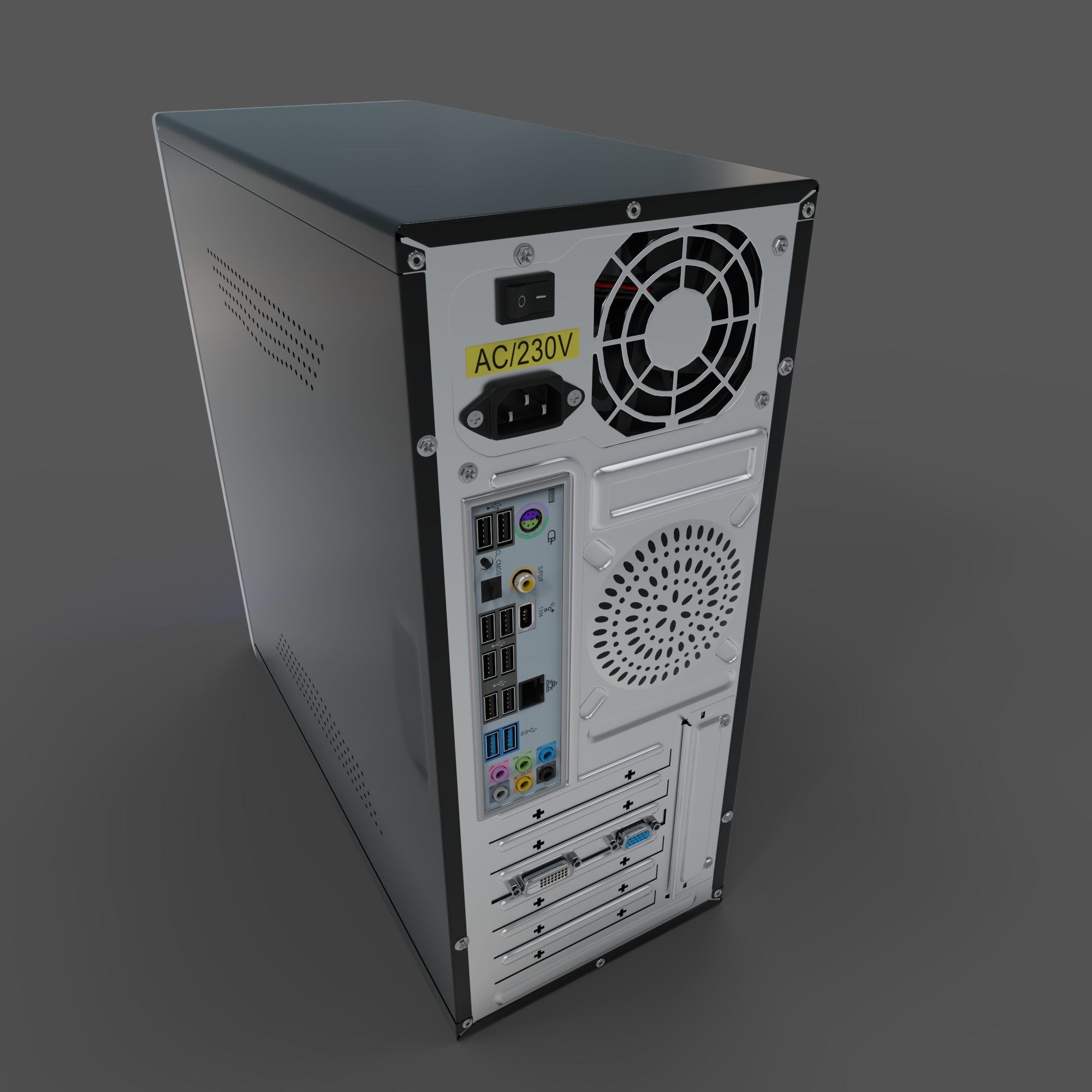 Computer system tower Winard3029 3D model TurboSquid 1979528