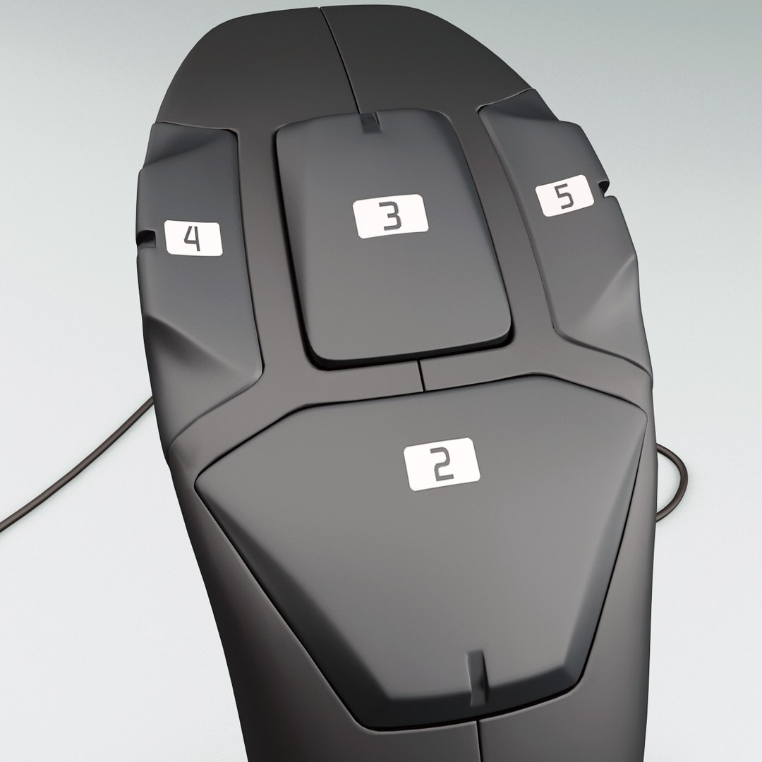 3d model joystick logitech attack 3