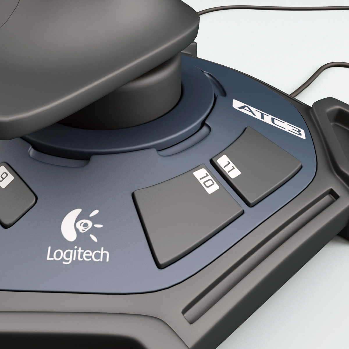 3d model joystick logitech attack 3