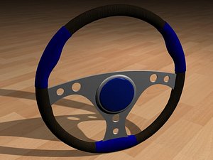 Racing Steering Wheel - Blue