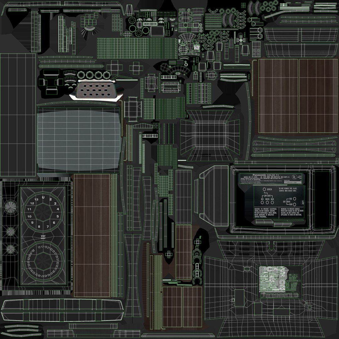 3D Tv Panasonic 8K PBR Textures model - TurboSquid 1912324