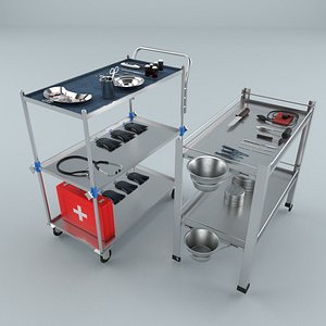 medical cart modeled model