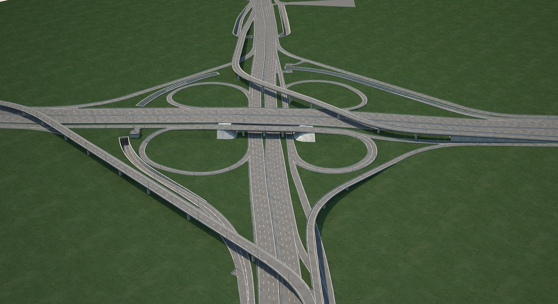 Highway Road Junction 3D Model | 1144094 | TurboSquid