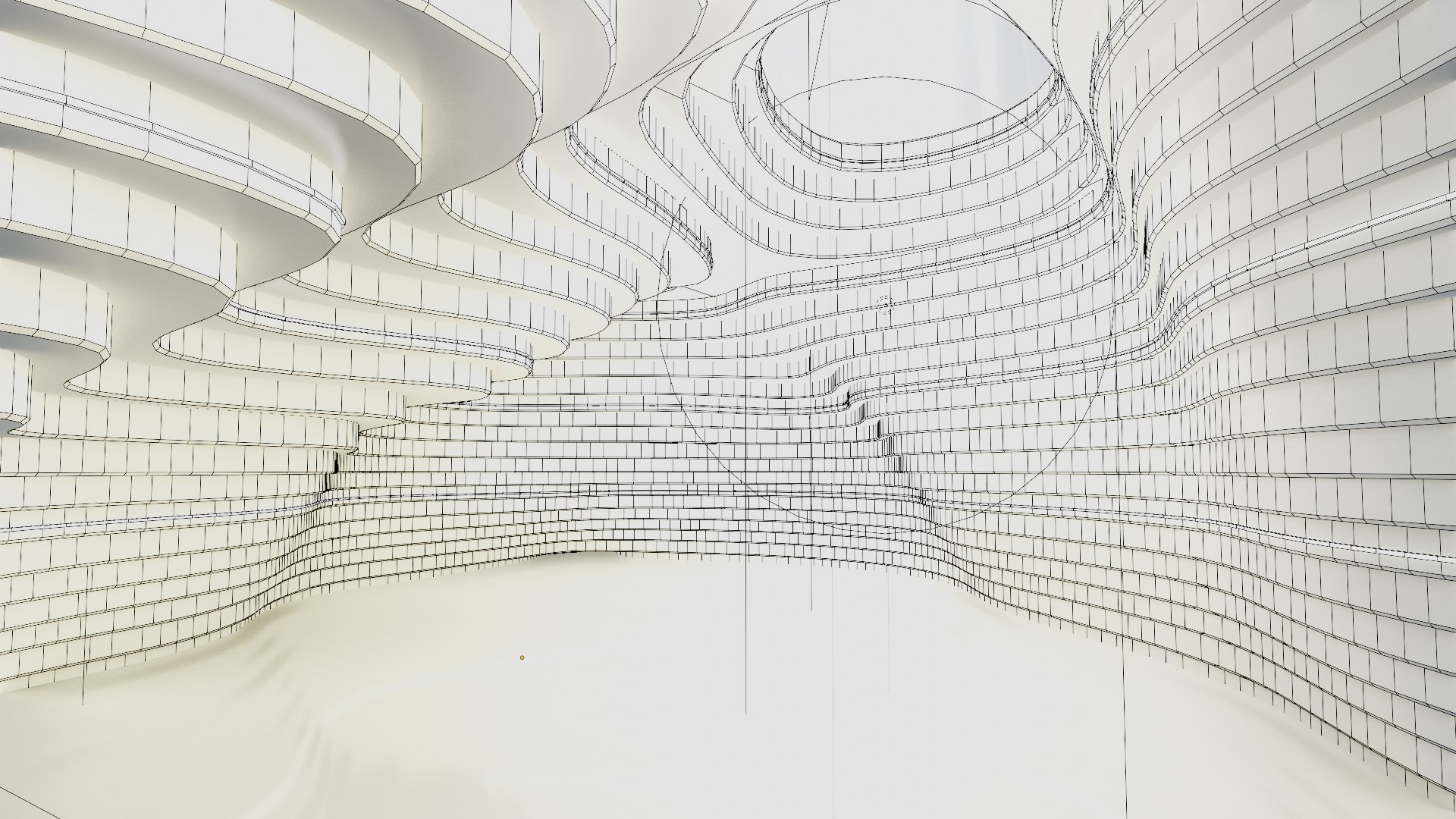 3D Model Abstract Concept Hall Inteiror Clear 3D Model - TurboSquid 2039840