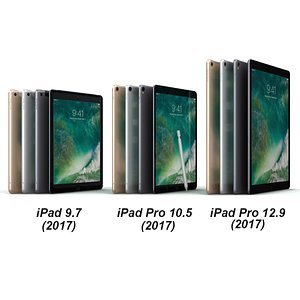 3D ipad pro 2017 pencil model