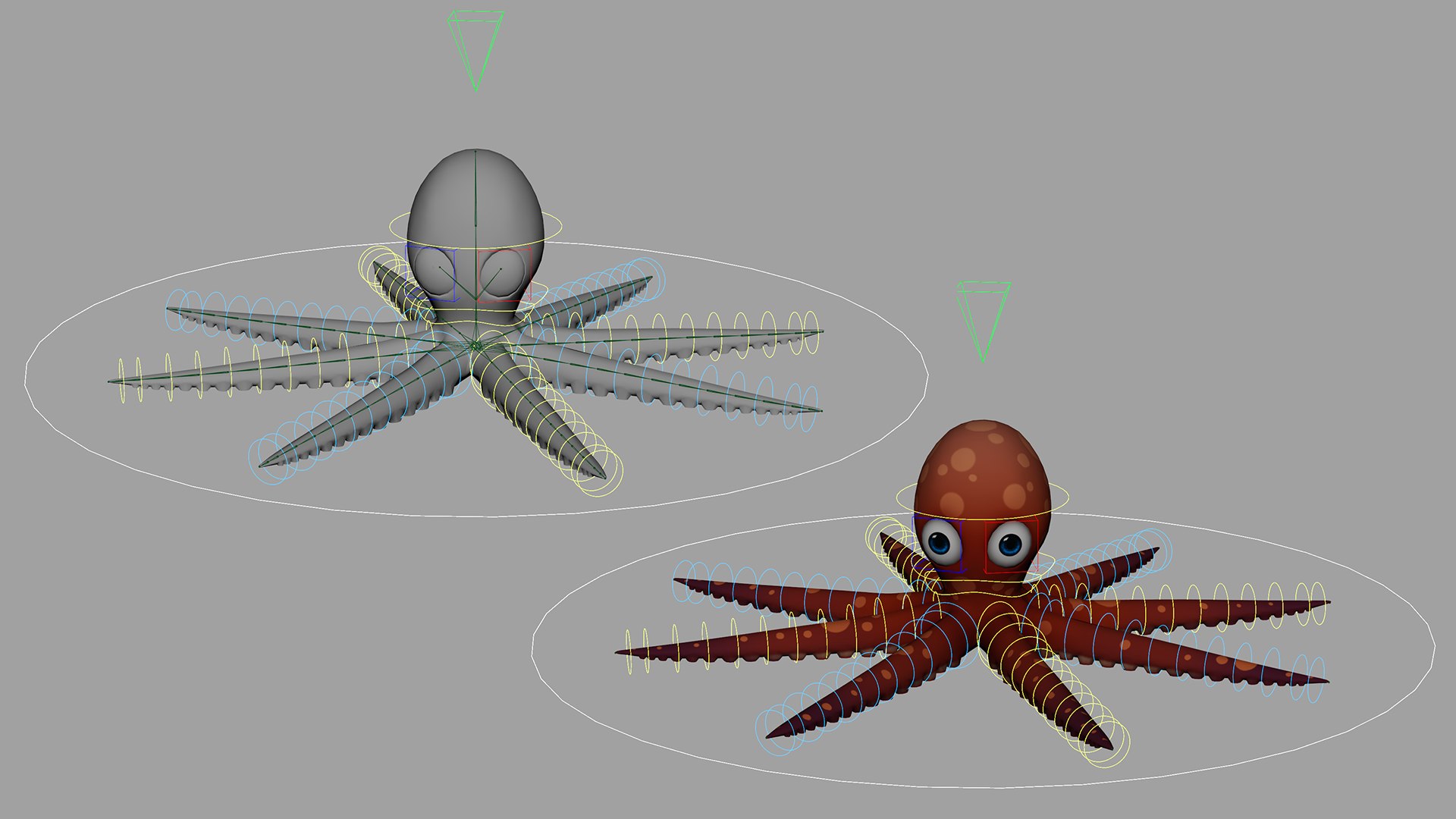 3D Cartoon Octopus - TurboSquid 2216602
