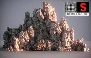 moon mountains hd 3D model