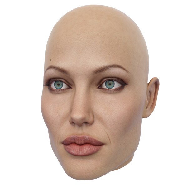 3D angelina jolie head model
