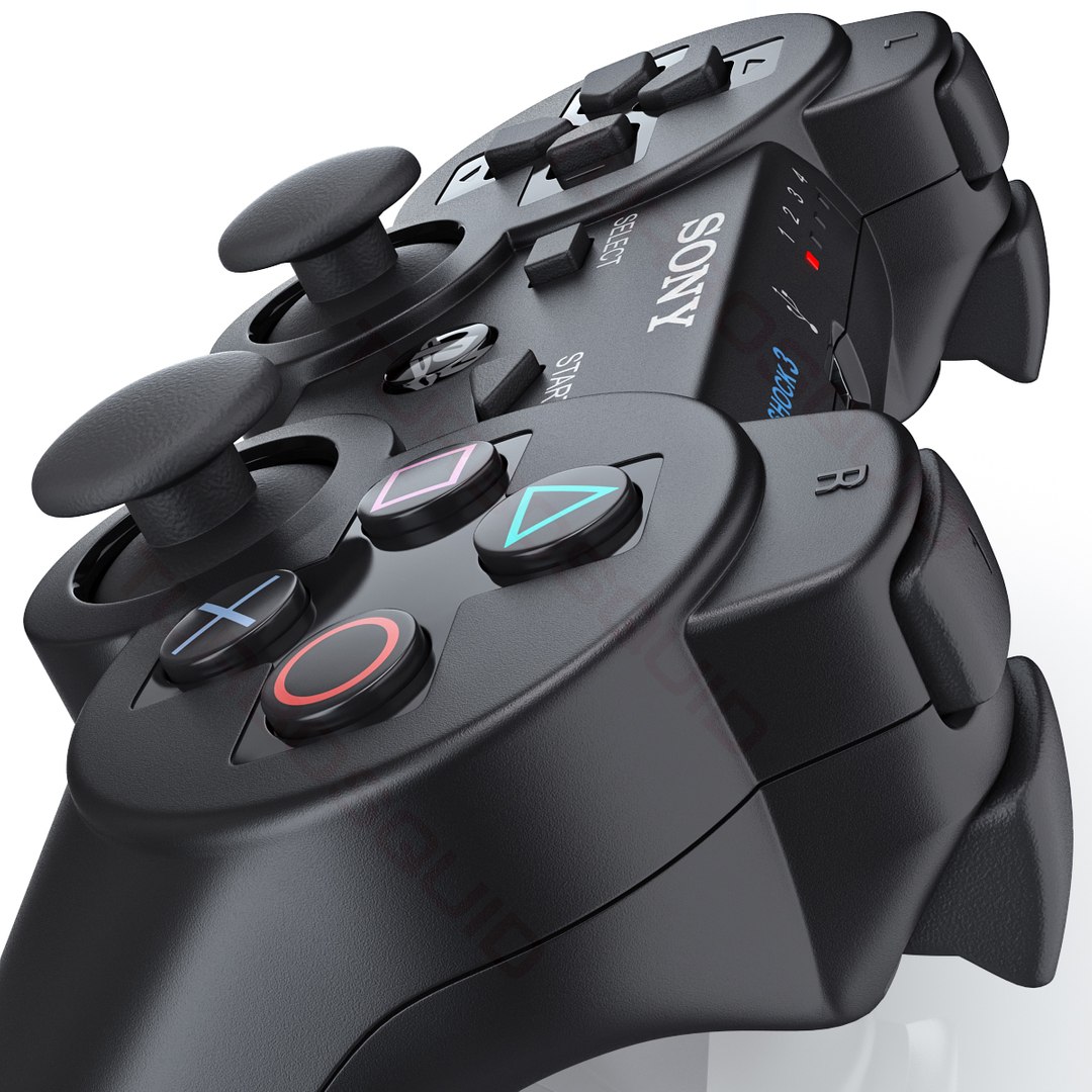 3d sony ps3 dualshock controller model