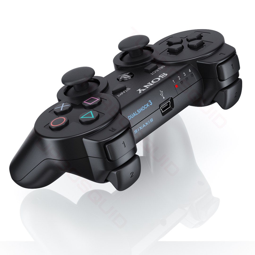 3d Sony Ps3 Dualshock Controller Model