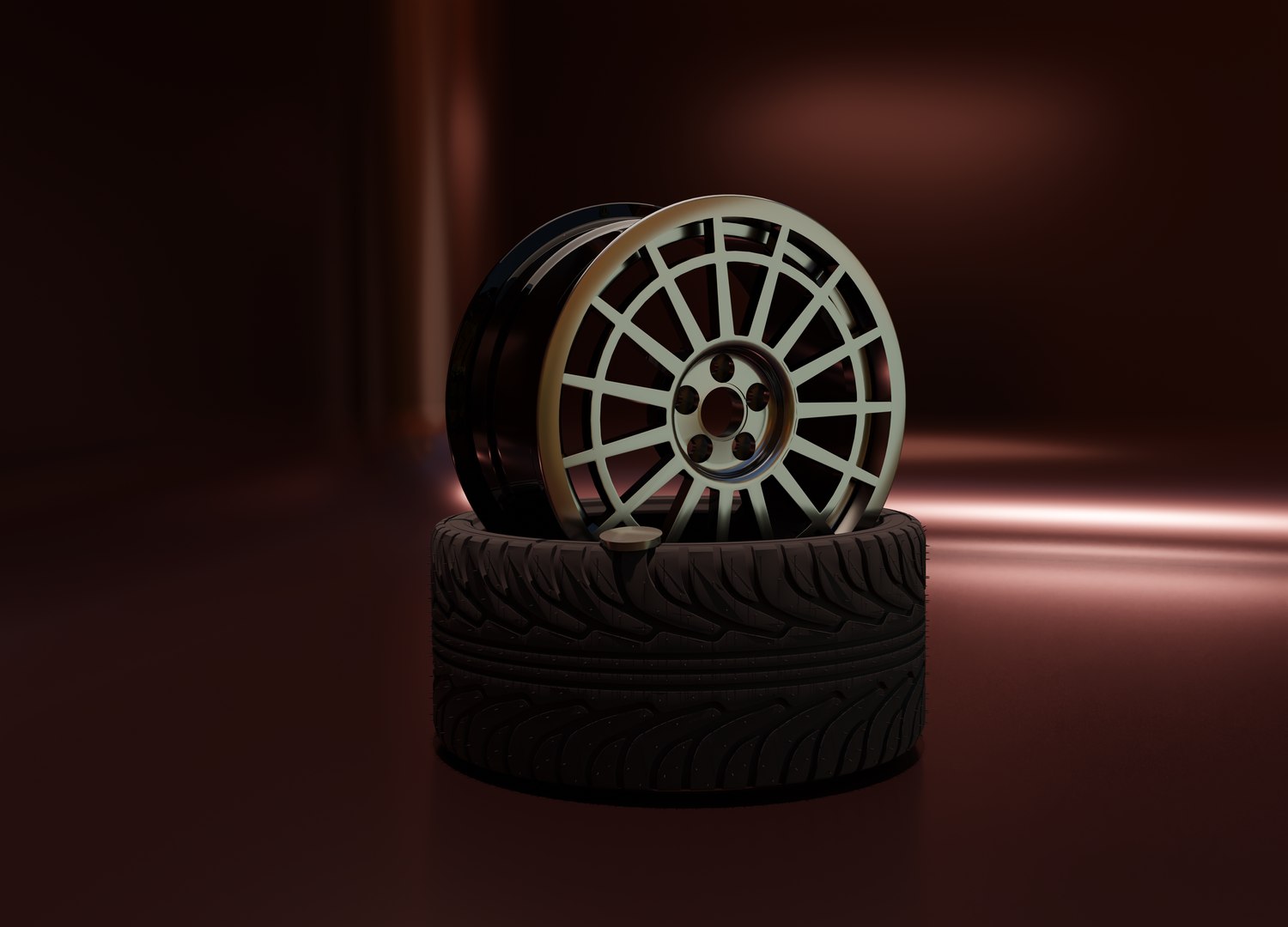 3D Car Cast Disc With Rubber - TurboSquid 2028014