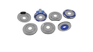 3D brake rotor press hide