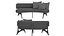 Kagan Style Floating Curved Sofa001