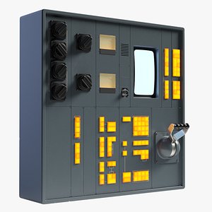 3D Retro-futuristic Modular Device
