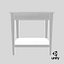 scandinavian-side-table 3D model