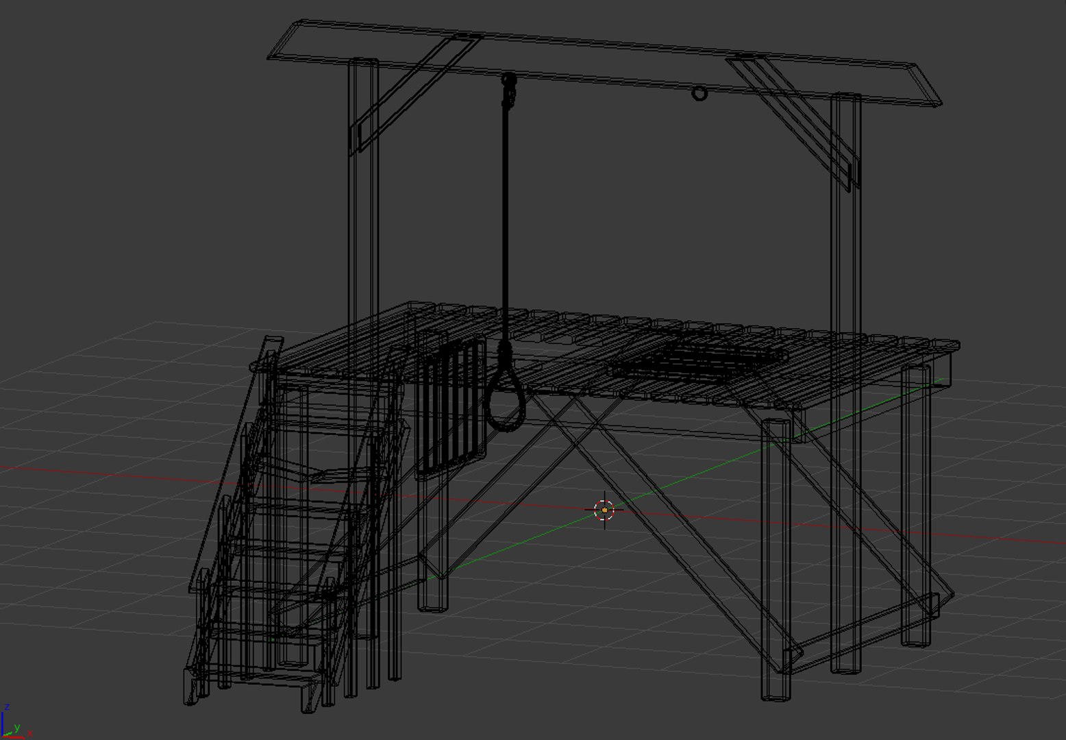 gallows aged 3D model https://p.turbosquid.com/ts-thumb/uX/utszMf/1WDndsql/gallowswireframe/png/1501902427/1920x1080/fit_q87/db665cea60f52ddec63a29a73296add96b175764/gallowswireframe.jpg