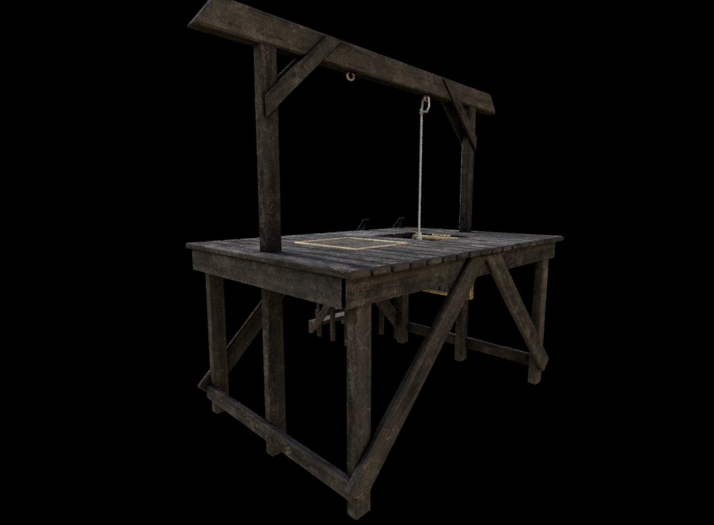 gallows aged 3D model https://p.turbosquid.com/ts-thumb/uX/utszMf/yeuSsCmj/gallows3/png/1501908142/1920x1080/fit_q87/d91fdb5b459a8d79671c624c542a41d9d31ee39c/gallows3.jpg