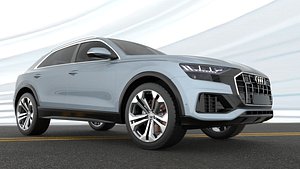 3D Audi Q8 -Rigged and Render Ready-unreal-vray-redshift model