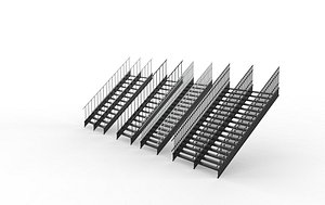 3D stairs 3D model