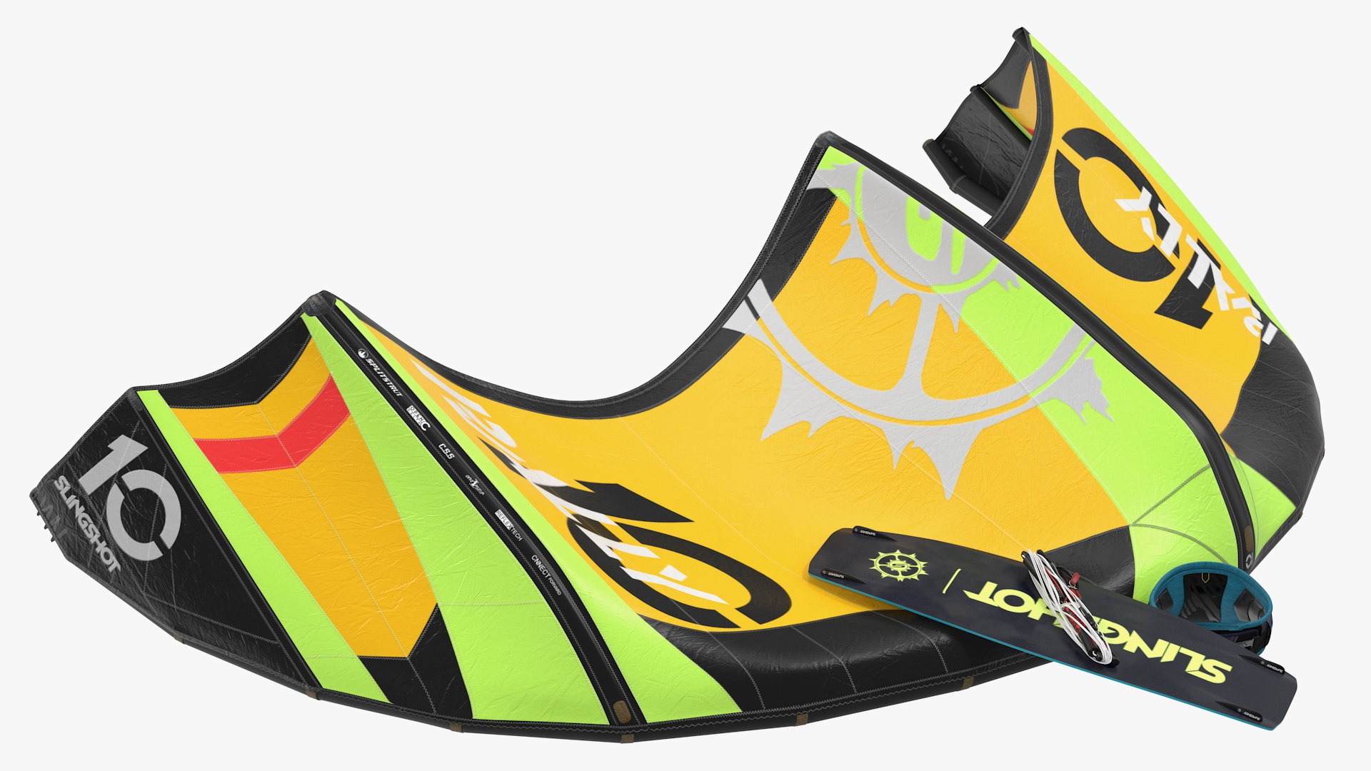 Slingshot Kitesurf Set Folded 3D model preview