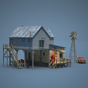 3d american farm shop old