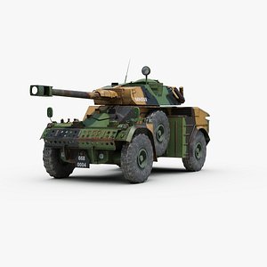 panhard aml 90 armoured car 3d model